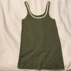 Green Lace Gap Tank